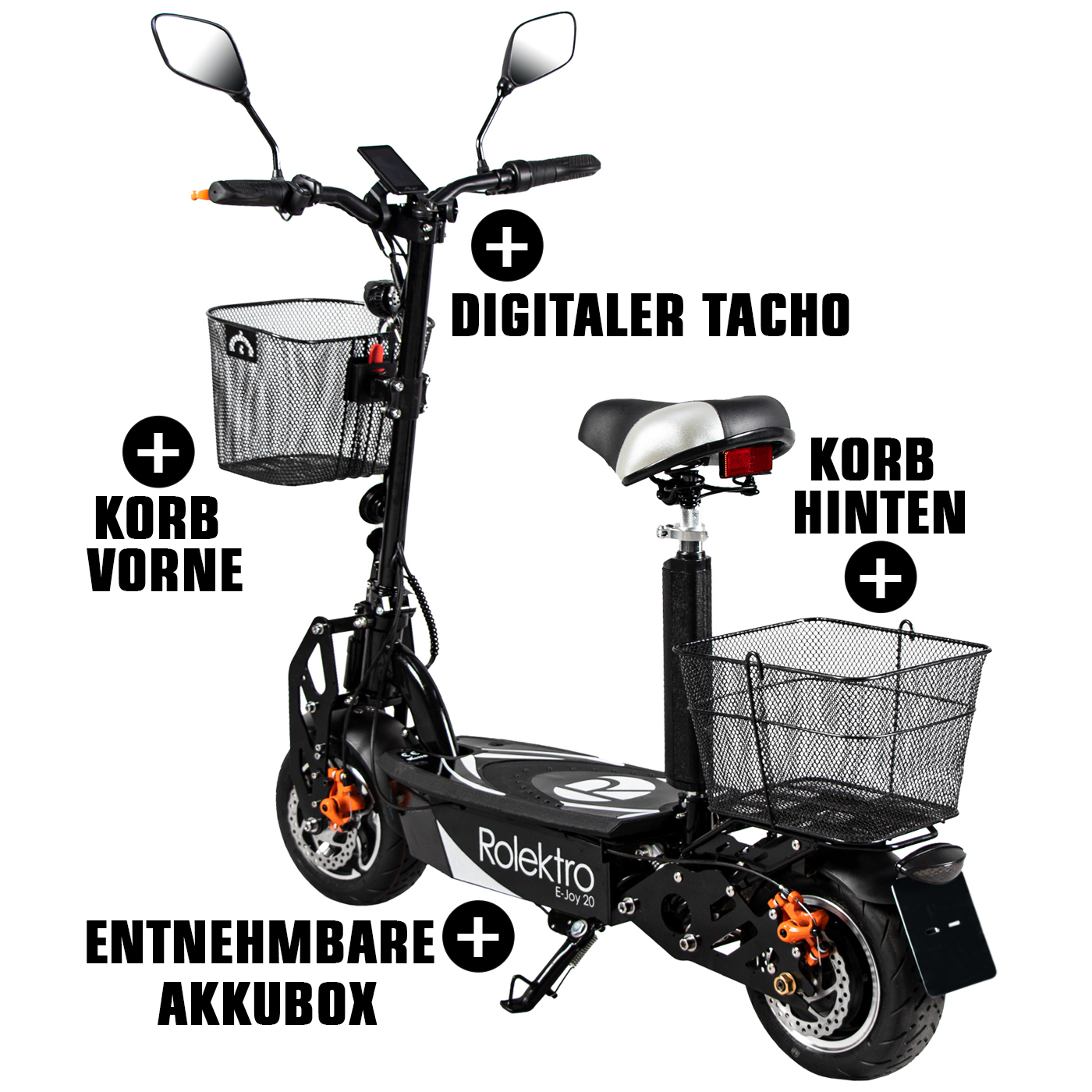 E-Joy 20 Blei-Gel, Schwarz, 20 km/h E-Joy 20 Blei-Gel, Schwarz, 20 km/h